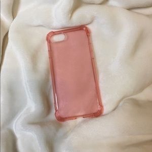 Pink Clear iPhone cellphone Case